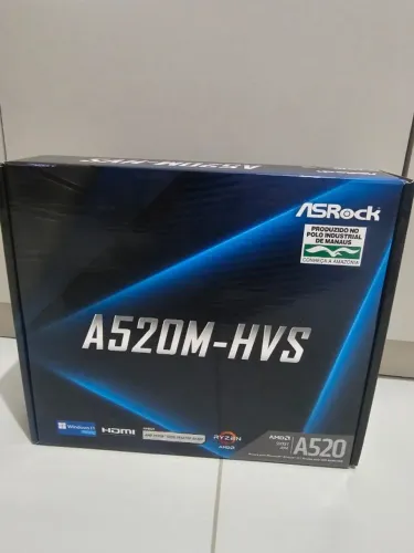 Placa Mãe AsRock A520M-HVS (AM4/DDR4/HDMI/VGA/M.2/USB3.2)