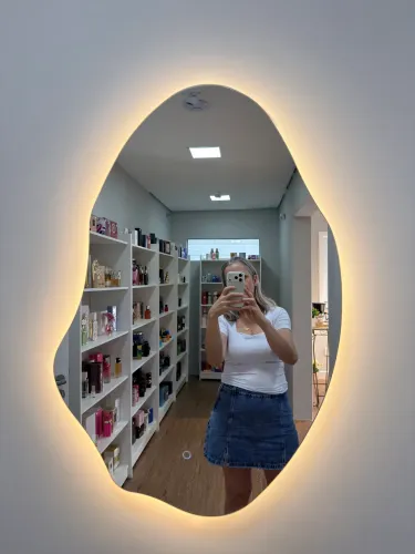 Espelho orgânico 90x70 com led e touch novo na caixa 