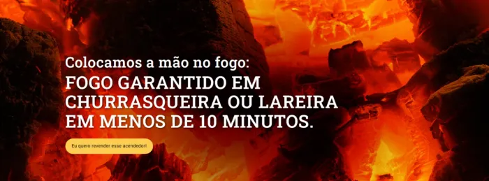 Acendedor De Churraqueira E Lareira Firebox Caixa Com 22unid
