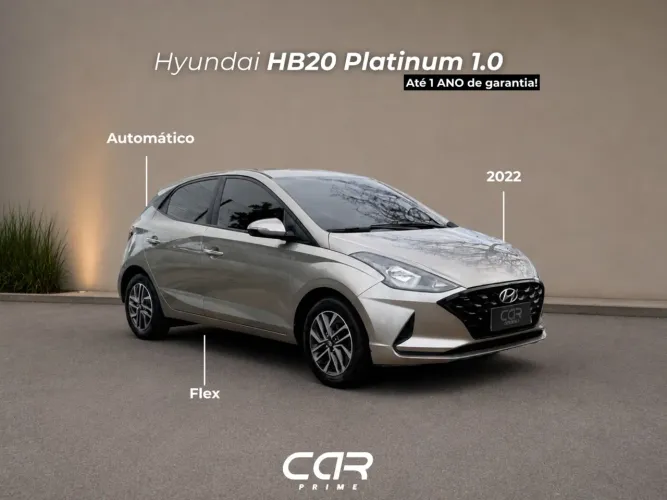 Hyundai HB20 Platinum 1.0 TB Flex 12V AUT 2022