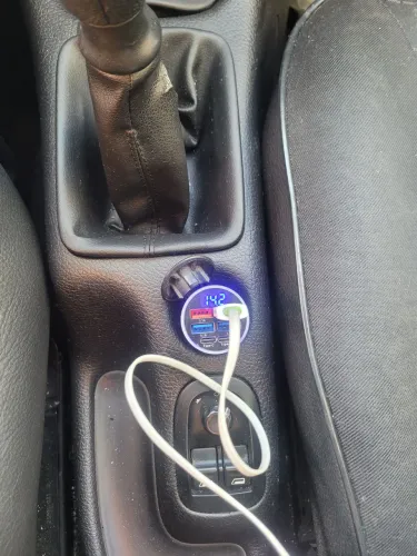 Adaptador de carro carregador de celular turbo 6 entradas