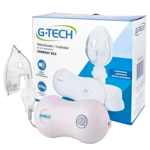 Inalador e Nebulizador G-Tech Compact DC2 - Estado de novo (Completo)