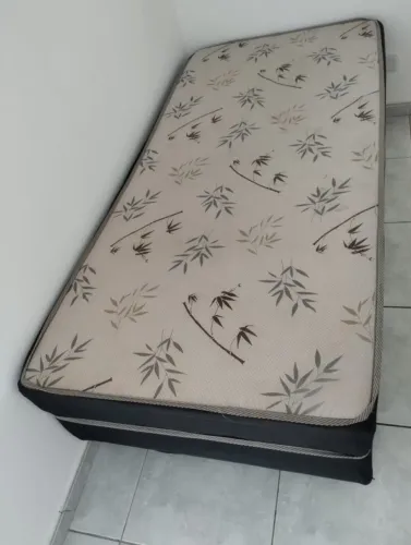 Cama Box de Solteiro + Colchão