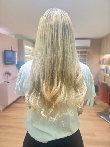 Cabelo humano brasileiro loiro