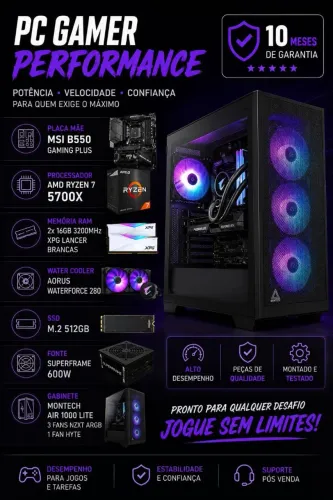 PC Ryzen 7 Top aceito trocas com volta boa
