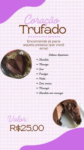 Coração trufado