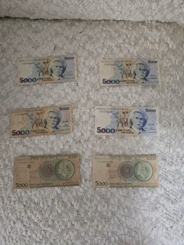Cédulas Antigas 5000 Cruzeiros