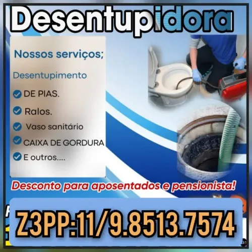 Desentupidora na promoção 