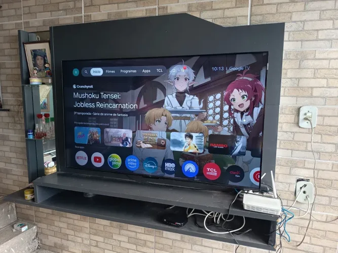 Tv TCL QLED 55'+ Painel espelhado+ aparelho sky liberado