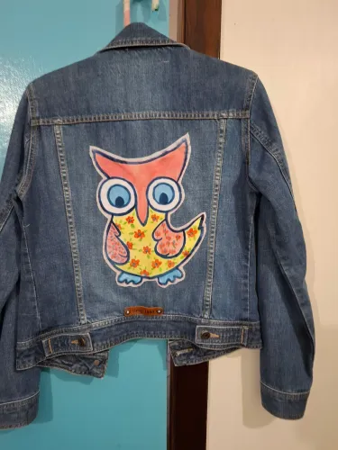 Jaqueta jeans,customizada