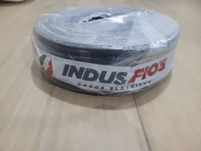 Fio Cabo Flexível 4mm² Preto - 100% Cobre | IndusFios | Inmetro | NBR247-3