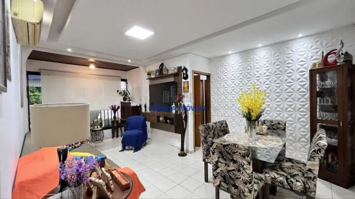 Apartamento á venda 2 quartos 1 Vaga Demarcada Pompeia Santos/SP