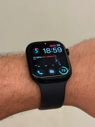 APPLE WATCH SERIES 10 46MM JET BLACK - ESTADO DE ZERO - GARANTIA ATE 08/26 - CARTAO 18x