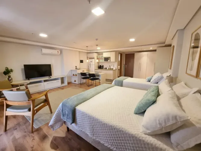 Flat Afonso Pena - 49 metros com 1 quarto em Jardim dos Estados - Campo Grande - MS