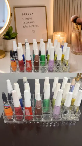 Porta batons ou esmalte em acrílico LEIA A DESCRIÇÃO 
