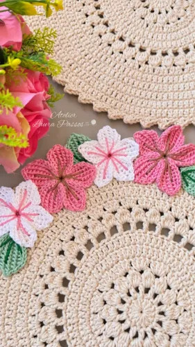 Jogo Americano em Crochet - Ester