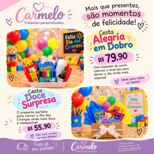 Cesta dia das crianças