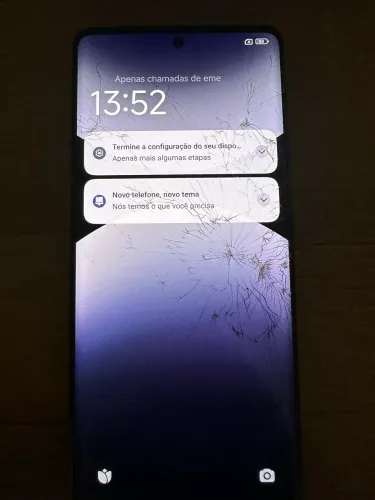 Redmi note 14 pro - tela trincada