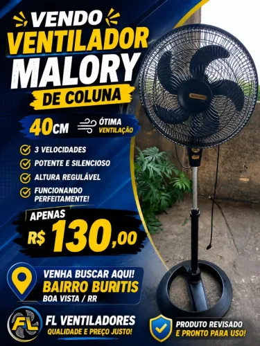 Ventilador malory coluna