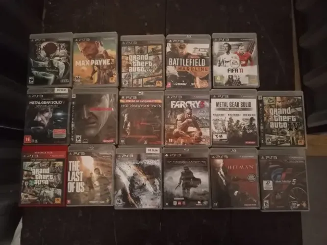 Coleção de jogos PS3