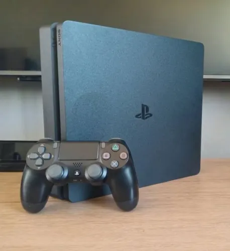 Ps4 slim desbloqueado 1tb e controle original
