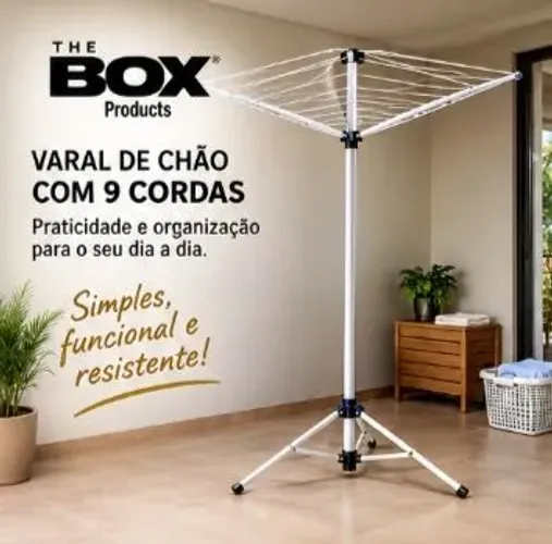 Varal 9 cordas modelo Premium.