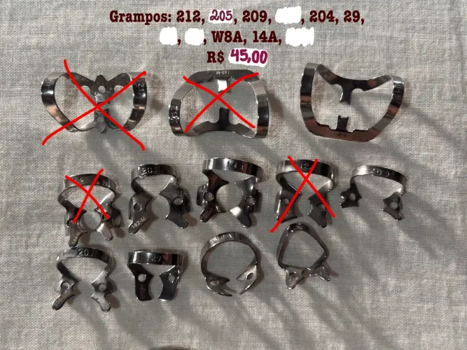 Grampos de isolamento em inox