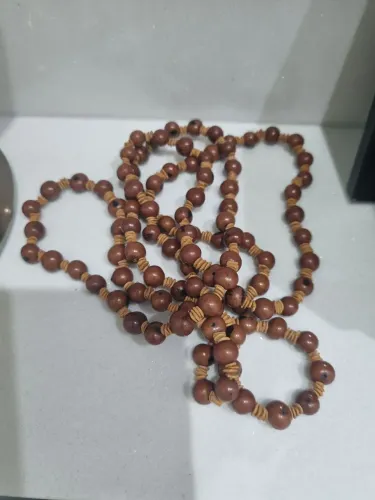 Colar semente de açai natural 