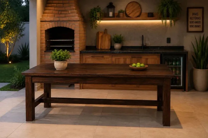 Mesa Grande de Madeira