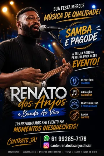 Banda, grupo de pagode, cantor de samba / contrate / aniversários /confra/ casamentos.