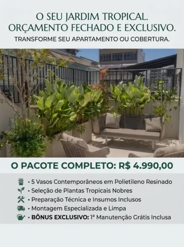 Projeto jardim tropical completo