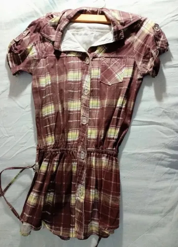 Blusa xadrez tempo de festa junina