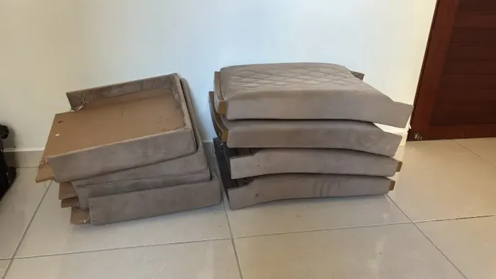 4 assentos + 4 encostos para cadeira mesa de jantar
