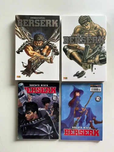 Mangá Berserk volume 1 e 2 + mangás de brinde
