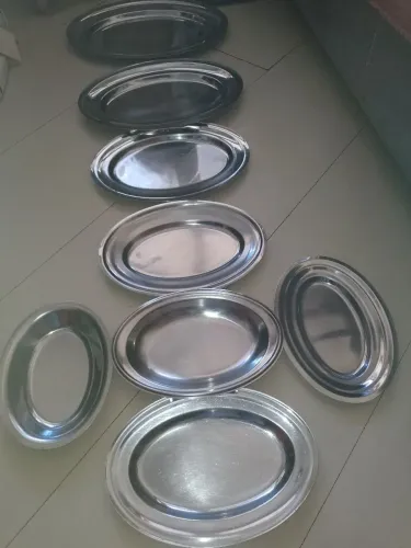 Bandejas inox antigas