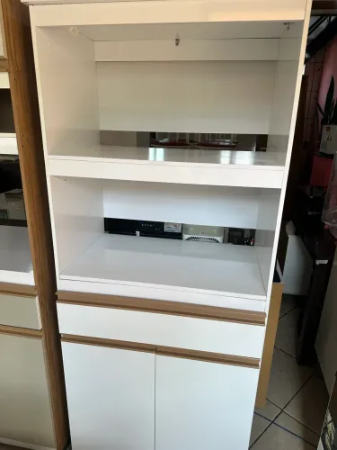 Paneleiro entrada para microondas e forno
