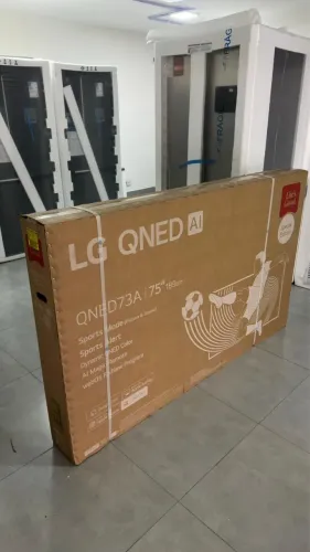 Smart TV 4K 75" LG QNED73 Portal de Games Processador AI ?7 Ger8 4K nova  