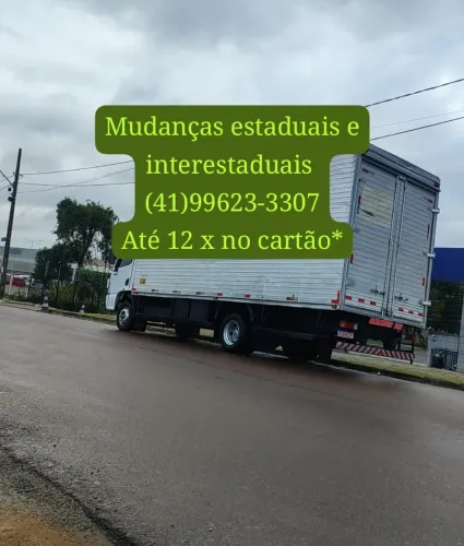 Mudanças Viagens .41.99623.3307. baú 6 50 mts