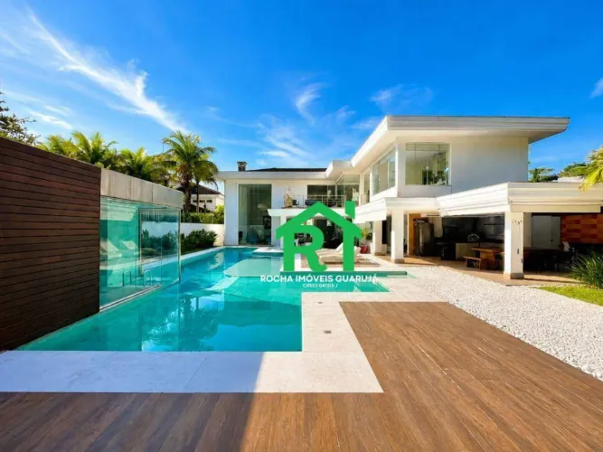 Casa com 6 quartos (6 suítes), 6 vagas, lazer à venda em Acapulco, Guarujá