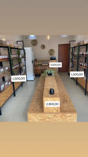 Montagem de loja de produtos naturais