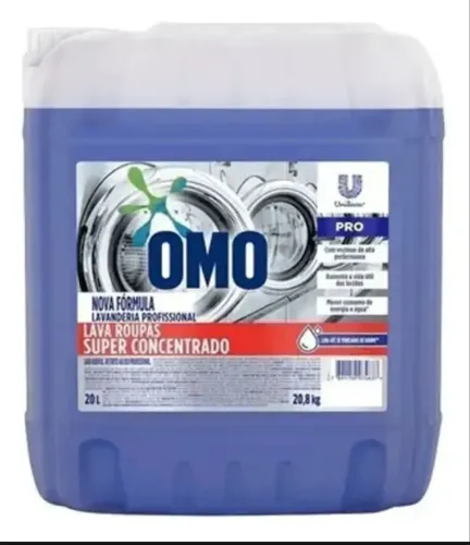 Kit amaciante comfort 20 litros super concentrado+ lava roupas Omo 20Lt profissional