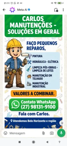 Disponibilidade pra trabalhar