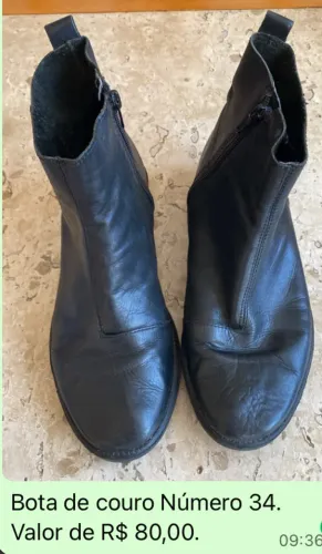 Bota de couro