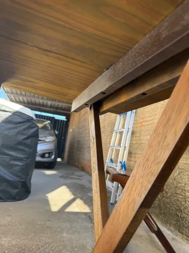 Mesa Dobrável Madeira Maciça Imbuia