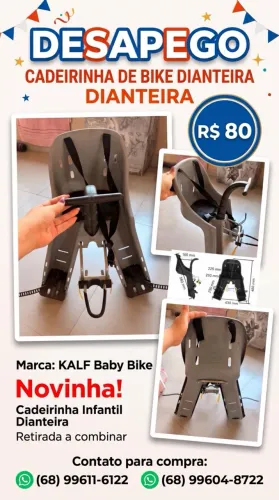 Cadeirinha bicicleta infantil