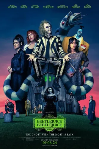 2 Poster Filme Beetlejuice - 1 de Cada Versão - Moldura Opcional!