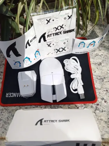 URGENTE! Mouse Gamer Attack Shark X11 Semi Novo - Oportunidade Hoje