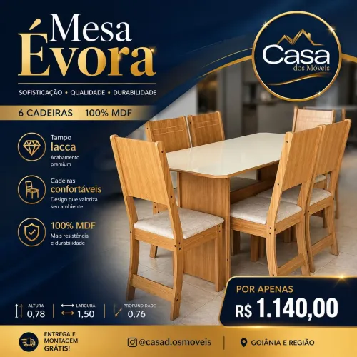Mesa de jantar MDF
