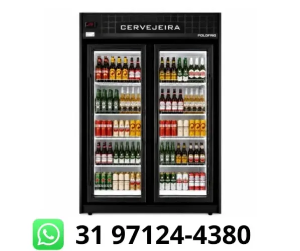 Cervejeira 2 Portas Polo Frio com LED Nova