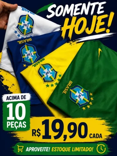Camisa do Brasil Seleção Brasileira Vários Modelos em Atacado